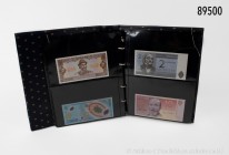 Album mit 39 deutschen Banknoten aus 1907-1949, dabei Reichsbanknote 50 Mark 1907 (Rosenberg 29, mit Mängeln, selten) und Bank deutscher Länder 10 Mar...