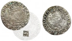 Stephen Bathory, Groschen 1580, Olcusia - Glaubicz in shield R6/R8/60 M