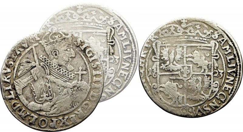 Sigismund III, 18 groschen 1623, Bromberg - very rare PRV M Obiegowy egzemplarz ...