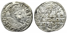 Sigismund III, 3 groschen 1593, Olcusia R3
