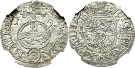 Sigismund III, 1/24 thaler 1619, Vilnius - NGC MS64 MAX F4/R/R5/R6