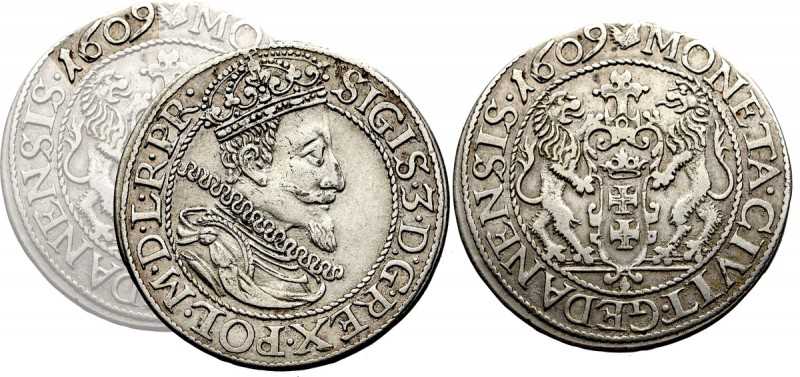 Sigismund III, 18 groschen 1609, Danzig - very rare Ładny egzemplarz bardzo rzad...