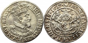 Sigismund III, 18 groschen 1617, Danzig - PRVS•