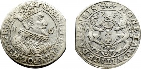 Sigismund III, 18 groschen 1625, Danzig - PR•