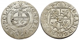 John II Casimir, 1,5 groschen 1659, Cracow R6/R7/24 M