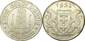 Free City of Danzig, 5 gulden 1932 Church