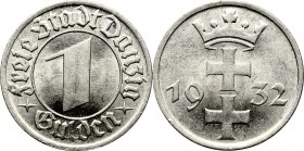 Free city of Danzig, 1 gulden 1932