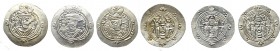 Sasanids, lot of 3 drachms