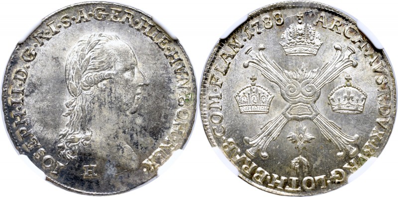 Austria, Franz II, 1/4 thaler 1797 Ćwierćtalar w wyśmienitym, niespotykanym stan...