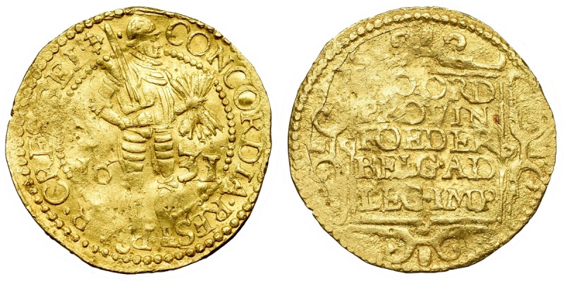 Netherlands, Gelderland, Ducat 1631 Obiegowy egzemplarz dukata niderlandzkiego. ...
