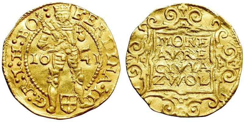 Netherlands, Zwolle, Ferdinand III, Ducat 1641 Piękny, menniczy egzemplarz. Waga...