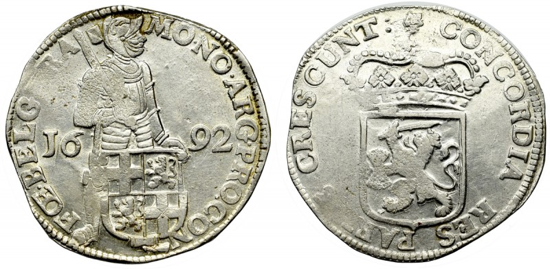 Netherlands, Utrecht, Silver ducat 1692 Piękny egzemplarz. Reference: Krause KM#...