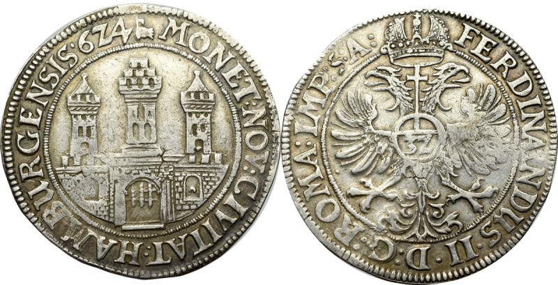 Germany, Hamburg, 32 schillings (thaler) 1624 Ładny egzemplarz miejskiego talara...