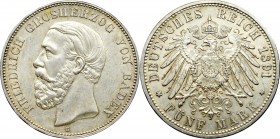 Germany, Baden, 5 mark 1891 G