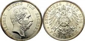 Germany, Saxony, 5 mark 1902