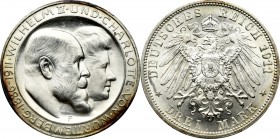 Germany, Wurtemberg, 3 mark 1911