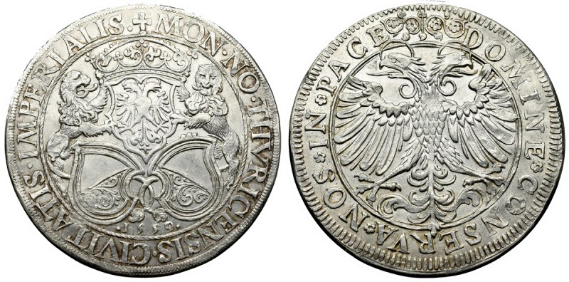 Switzerland, Thaler 1559, Zurich Piękny egzemplarz bardzo rzadkiej typologicznie...