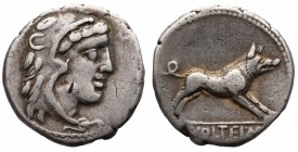 Roman Republic, M. Volteius, Denarius