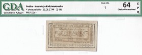 Kosciuszko uprising, 4 zloty 1794 1N