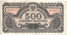 PRL, 500 złotych 1944 - owe BE