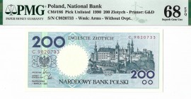 IIIRP, 200 złotych 1990 - C - PMG 68 EPQ