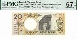 IIIRP, 20 złotych 1990 - C - PMG 67 EPQ