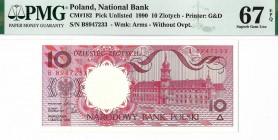 IIIRP, 10 złotych 1990 - A - PMG 67 EPQ