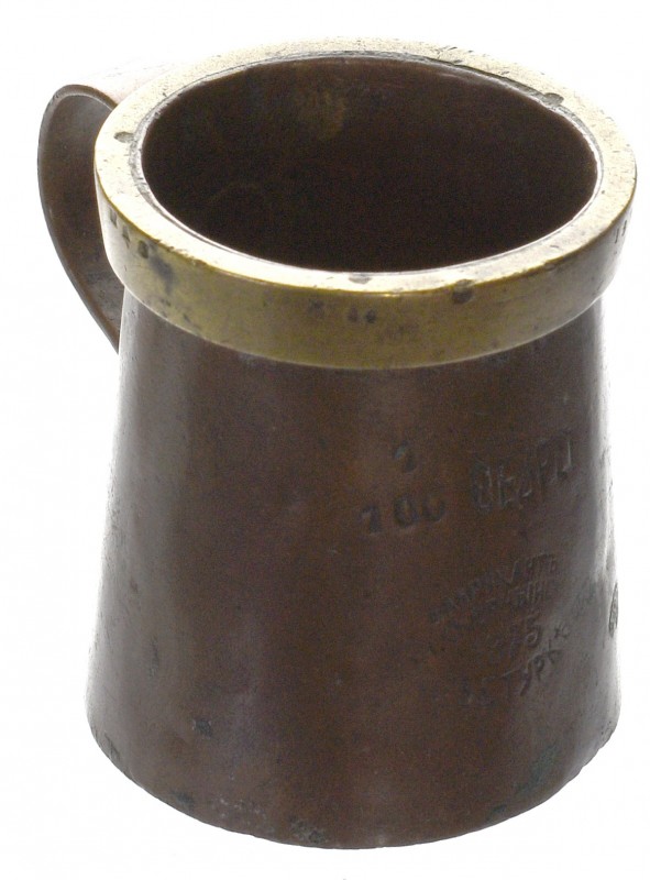 Russia/Poland, Measure 1/100 buckett 1875 Ciekawa miara gorzelniana najpewniej p...