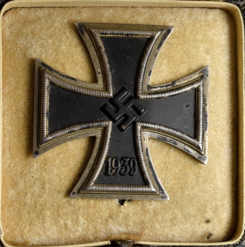 III Reich, Iron Cross I Class C.F. Zimmermann Pforzheim Pięknie zachowany egzemp...