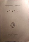 ANNALI DELL’ISTITUTO ITALIANO DI NUMISMATICA. nn. 5-6. Roma, 1958-1959. pp.380, tavv. 16 b/n