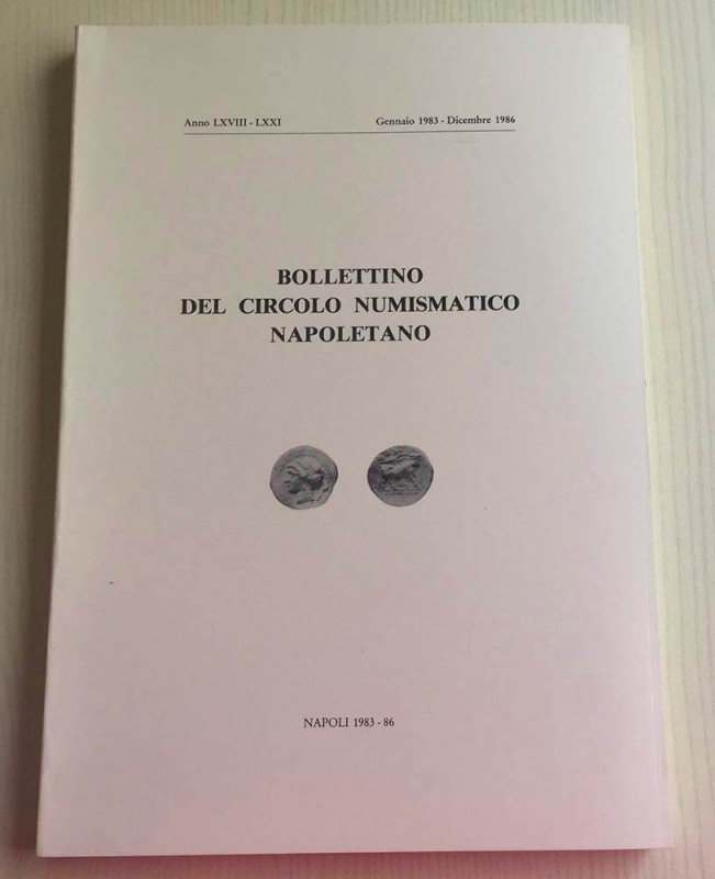 BOLLETTINO DEL CIRCOLO NUMISMATICO NAPOLETANO – Napoli, Gennaio 1983 - Dicembre ...