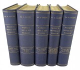 MAZZINI G. - MONETE IMPERIALI ROMANE. Milano: Mario Ratto Editore, 1957-58. 5 volumes, complete. 4to, original matching blue cloth, gilt; top page edg...