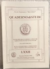 NOVAJRA S. – Glossario delle parole latine che si riscontrano nei testi antichi. - CARUCCI G. – Palazzo Madama. – GILIBERTI L. – Sulla controversa att...