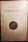 RIVISTA ITALIANA DI NUMISMATICA E SCIENZE AFFINI - Fascicolo III del volume XV (1902) - F. Gnecchi, Appunti di Numismatica romana: LVII. Contribuzioni...