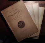 RIVISTA ITALIANA DI NUMISMATICA E SCIENZE AFFINI - Fascicoli I-IV (intera annata) del volume XVI (1903) - G. Dattari, Appunti di Numismatica alessandr...