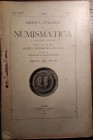 RIVISTA ITALIANA DI NUMISMATICA E SCIENZE AFFINI - Fascicolo II del volume XVII (1904) - A. Simonetti, I tipi delle antiche monete greche. - G. Dattar...