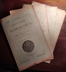 RIVISTA ITALIANA DI NUMISMATICA E SCIENZE AFFINI – Fascicoli I-IV (intera annata) del volume XXX (1917) - Milano, 1917 L. Cesano, Hephaistos-Vulcanus....