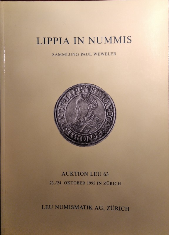 LEU Numismatics Ltd, Zurich - Auction n. 63. 23-24 oktober 1995. Lippia in nummi...