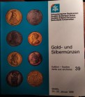 SCHWEIZERISCHE BANKVEREIN Basel - Auction 39, 23-25 januar 1996. Gold und silbermunzen. Pp. 464, nn. 3068 all with b/w ill.