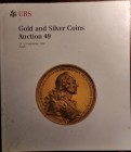 UBS Basel – Auktion 49, 11-13 september 2000. Griechische und romische munzen. Gold und silbermunzen – Medaillen. Pp. 422, nn. 2658 all with b/w. ill....