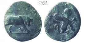 Caria.Kaunos. 300-250 BC. Bronze Æ. 7 mm 1.31 g. Very fine