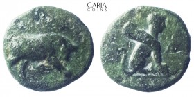 Caria.Kaunos. 300-250 BC. Bronze Æ . 7 mm 1.41 g. Very fine