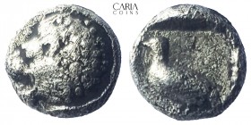 Caria.Mylasa.420-390 BC. AR Tetartemorion. 6 mm 0.29 g. Very fine