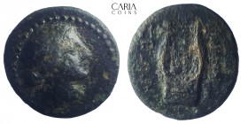 Caria.Euromos. 200-0 BC. Bronze Æ . 17 mm 3.85 g. Very fine