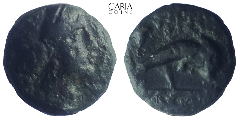 Islands of Caria.Nysiros. 350-220 BC. Bronze Æ . 10 mm 0.96 g. Very fine