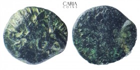 Islands of Caria.Rhodes. 229-226 BC. Bronze Æ Tetrachalkon. 17 mm 4.38 g. Good/Fine; Double legend portrait on obverse.Rare