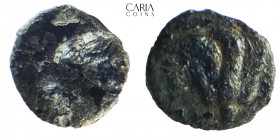 Islands of Caria.Rhodes. 350-300 BC. Bronze Æ. 10 mm 0.75 g. Near very fine