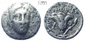 Islands of Caria.Rhodes. 230-205 BC.AR Hemidrachm. Ameinias Magistrate. 11 mm 1.12 g. Very fine
