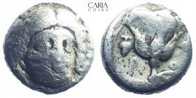 Islands of Caria.Rhodes. 230-205 BC.AR Hemidrachm.11 mm 1.57 g. Near very fine