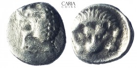 Satraps of Caria. 395-377 BC. Hekatomnos, AR Hemiobol. 8 mm 0.42 Very fine